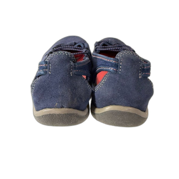 Lands End Women's Blue and Pink suede shoes slip on size 8 - Picture 5 of 8